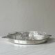 Vintage glass compartment aperitif platter