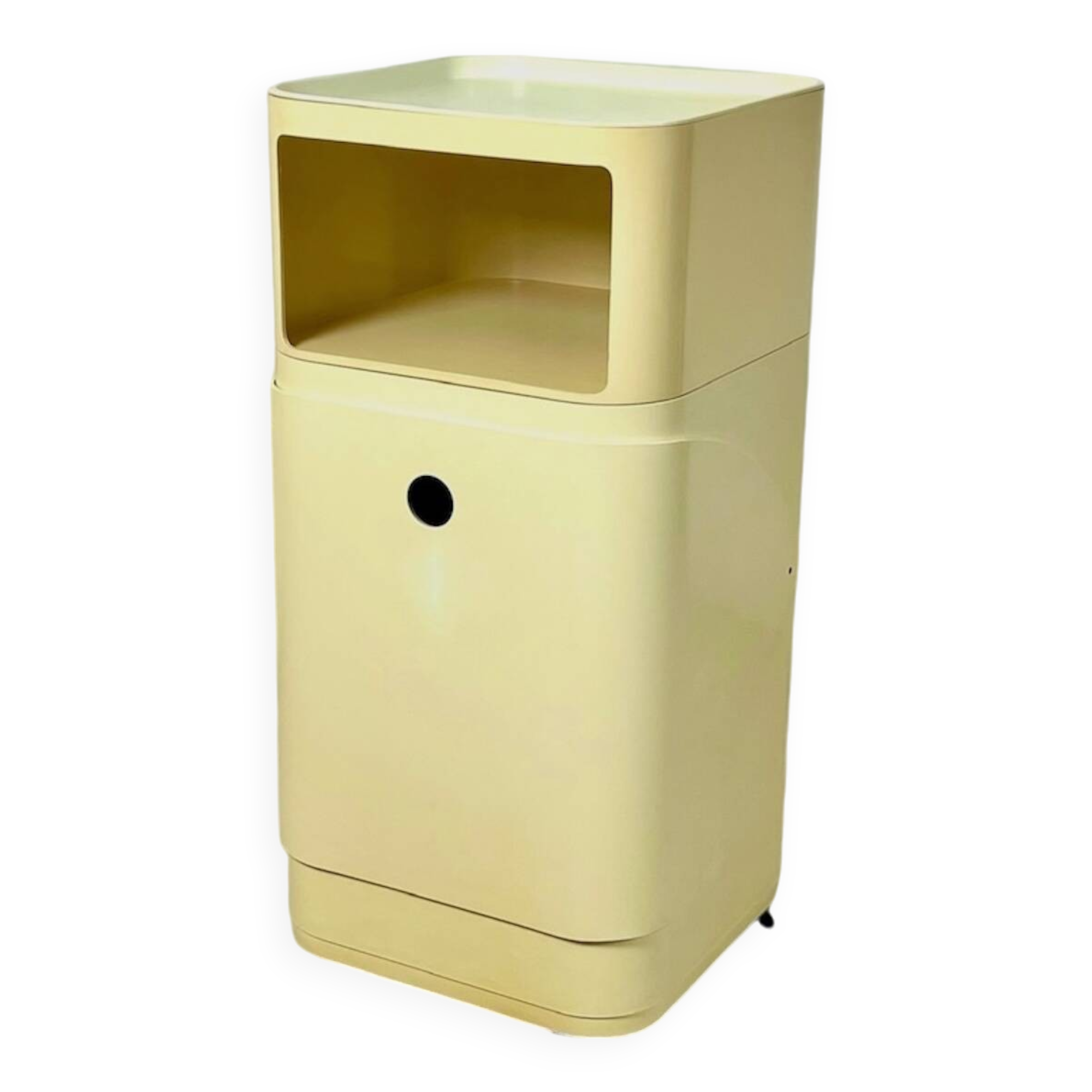 Kartell Componibili Vintage Set: Laundry Bin and Storage Container by Anna Castelli, 1960s