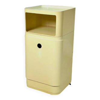 Ensemble vintage Kartell Componibili : panier à linge et boîte de rangement par Anna Castelli, années 1960