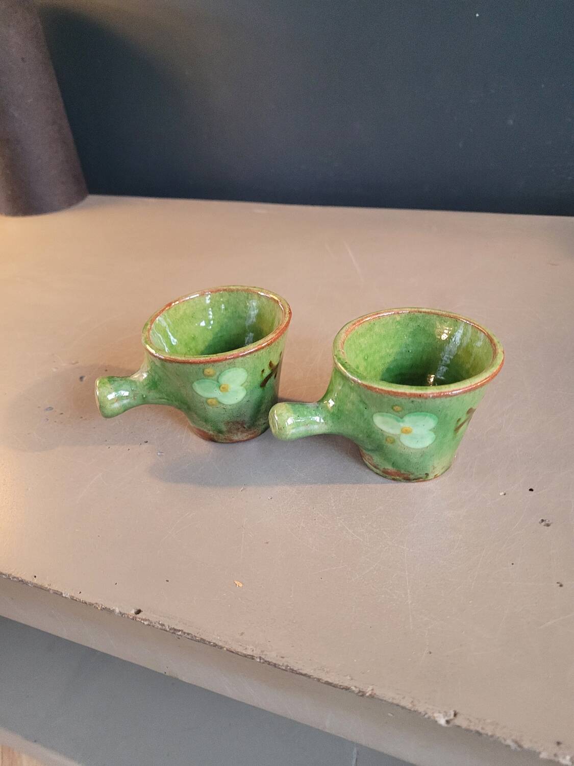 Pair of ceramic coffee cups