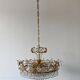 Crystal brass chandelier with 7 levels, attributed to Palwa, 1970s.