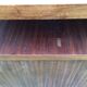 Vintage teak desk with 5 feet compass and 3 drawers