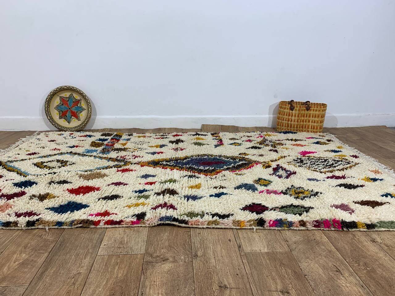 Handmade Moroccan Berber rug 245 x 154 cm