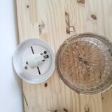 Globe lamp vintage molded glass