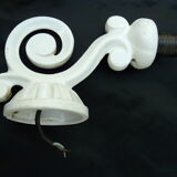 Pair of decotec enamelled cast iron sconces