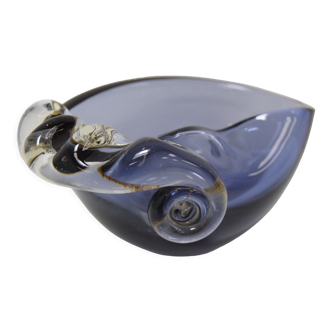 Mid-century Ashtray from Metallurgical Glass,by Glasswork Novy Bor,1960's.