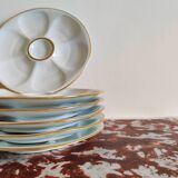 Assiettes à huîtres Haviland