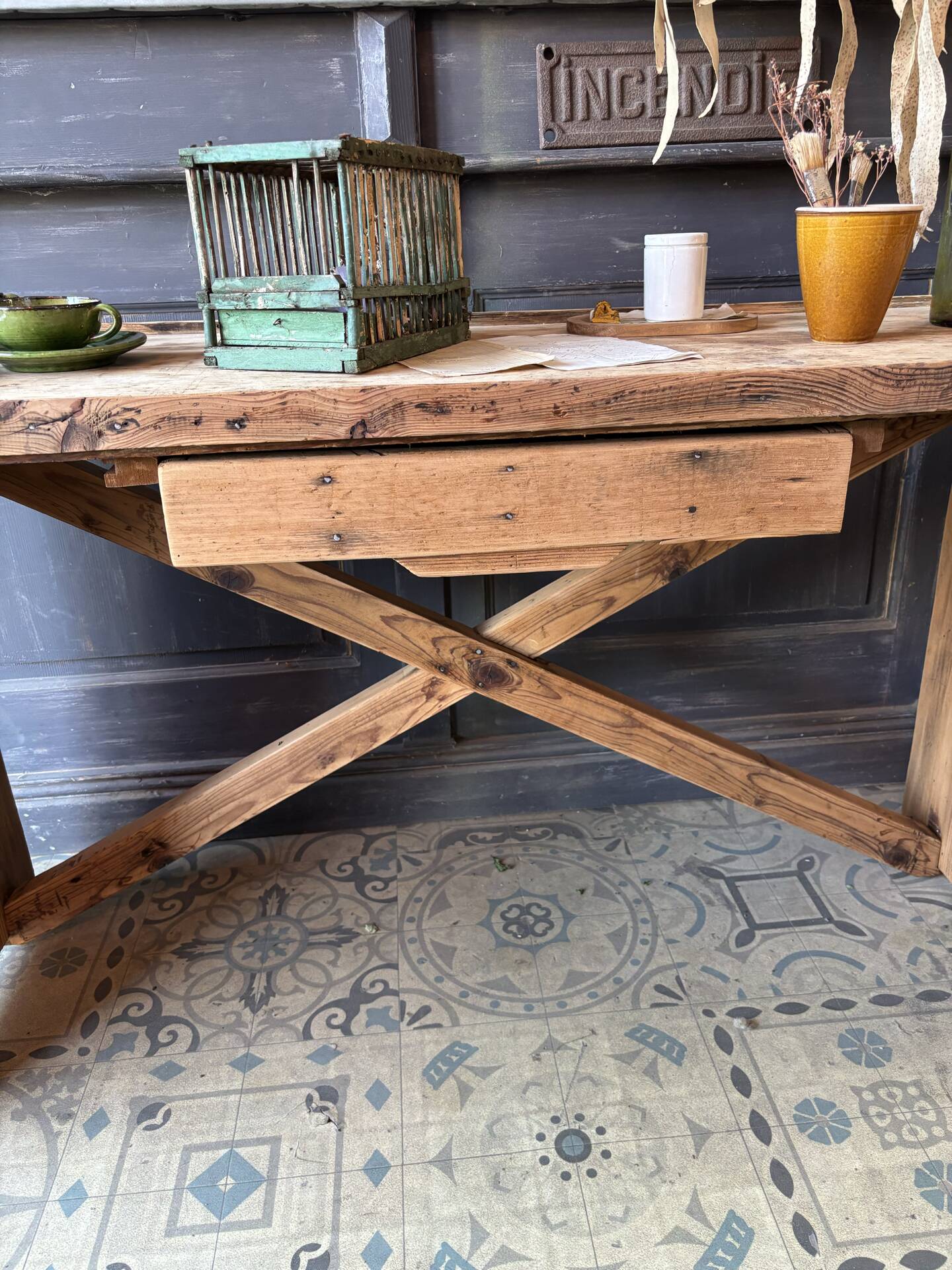 Console made of pine