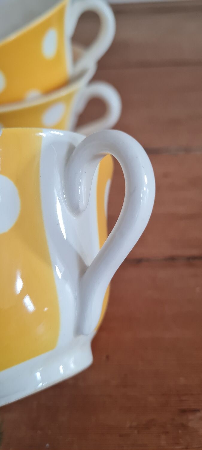 Set of 6 Digoin confetti coffee cups