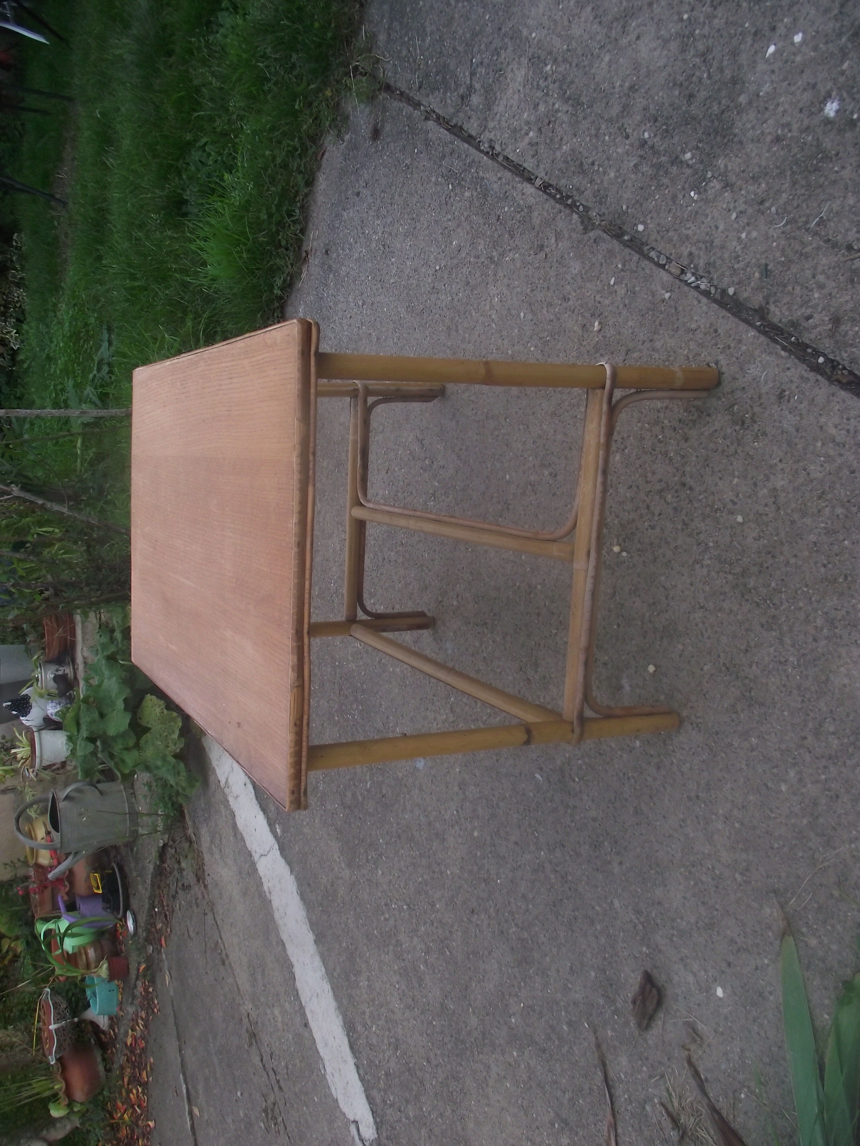 Children's desk in rattan