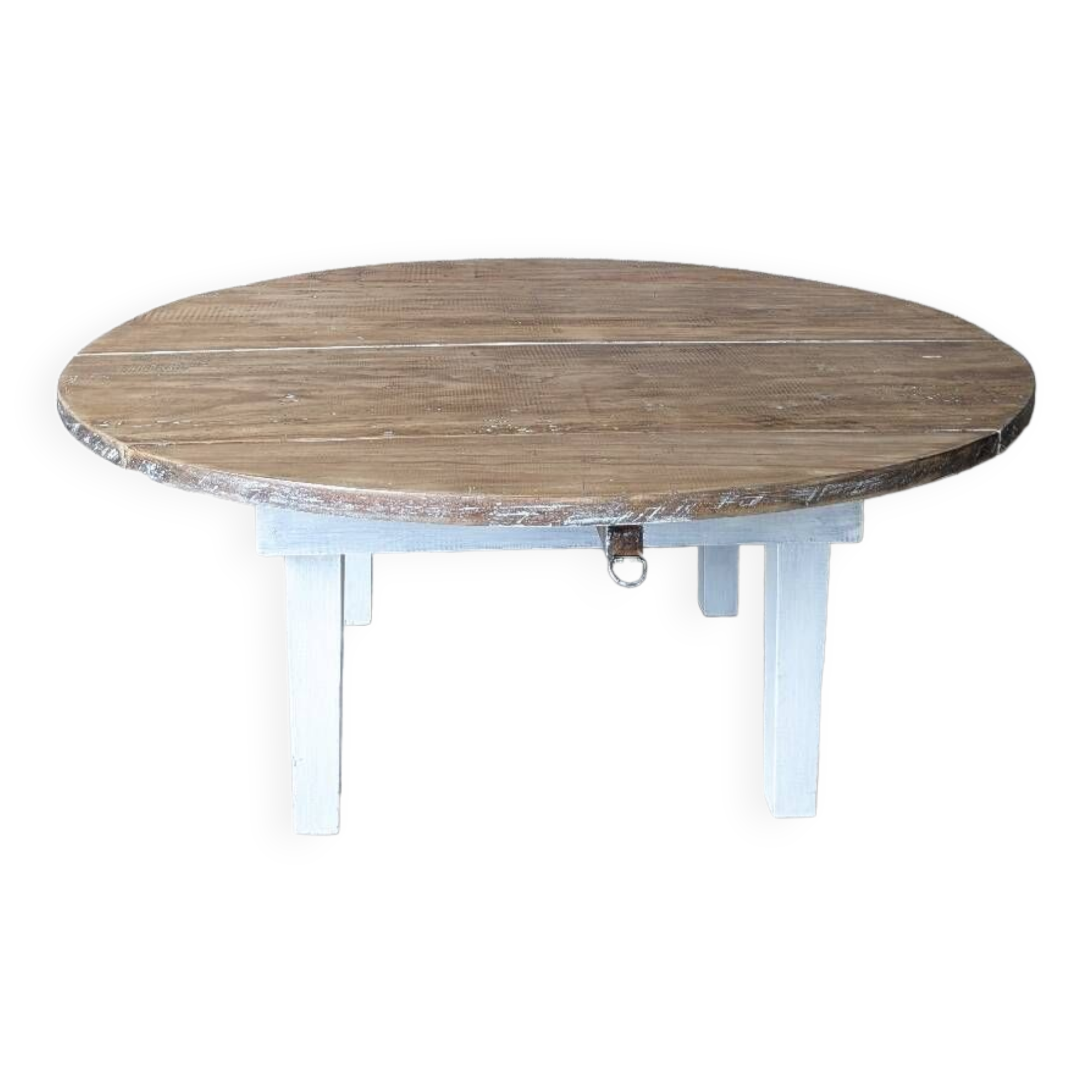 Round farmhouse coffee table