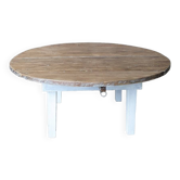 Round farmhouse coffee table