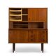 Buffet haut en teck de design danois par Johannes Andersen, années 1960.
