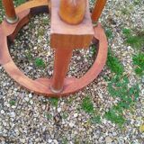 Empire style pedestal table with marble top