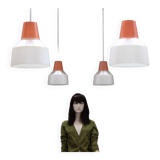 Vintage prismopal workshop pendant lights