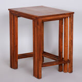Set of 3 nest tables made in 1930s Czechia