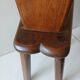 Antique Alpine peasant chair, Stabelle type, made of solid wood – 19th century.