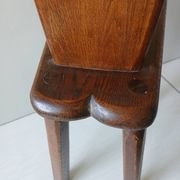 Antique Alpine peasant chair, Stabelle type, made of solid wood – 19th century.