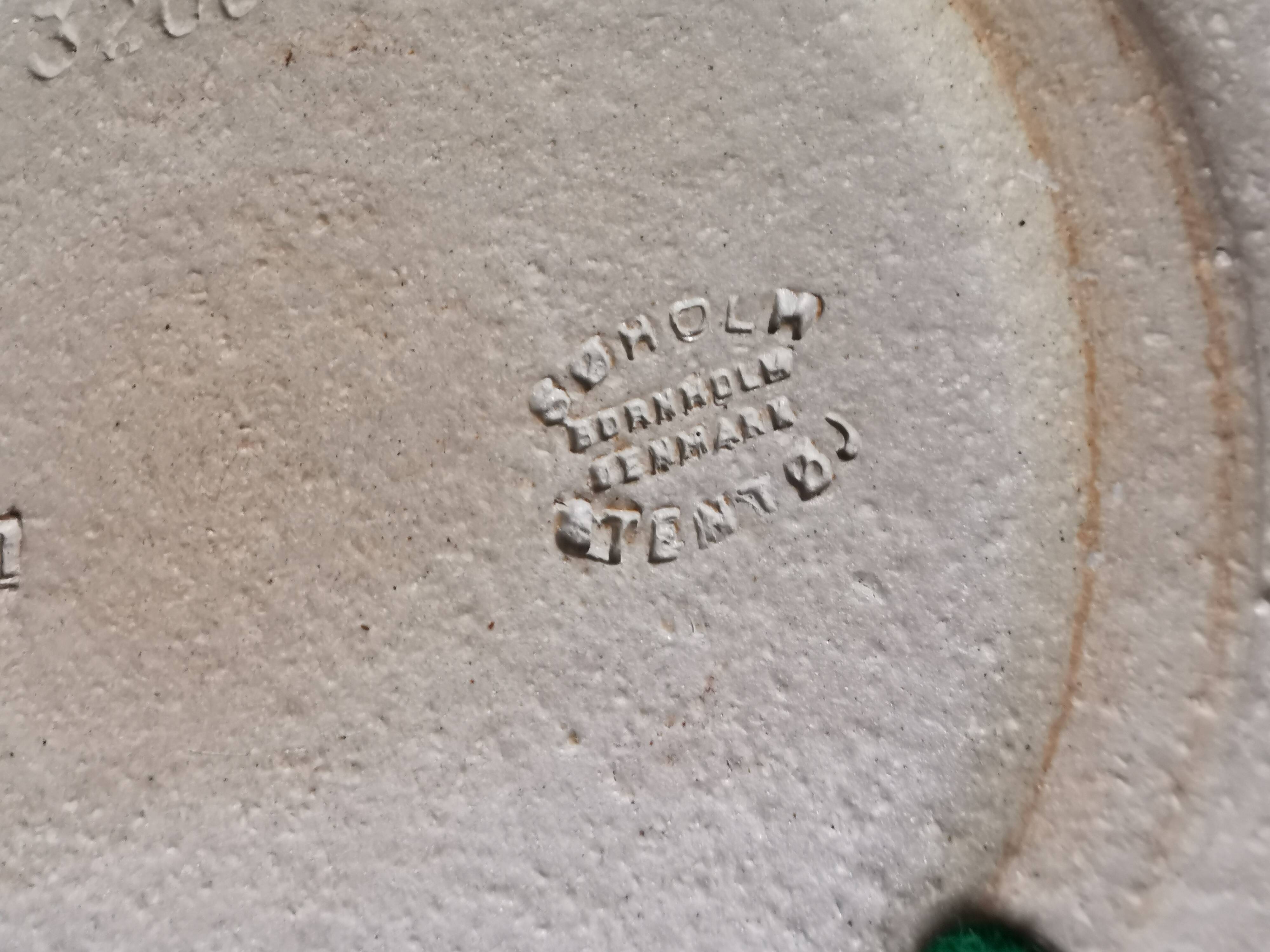 Large ceramic dish from Danske Søholm 1970-80s.