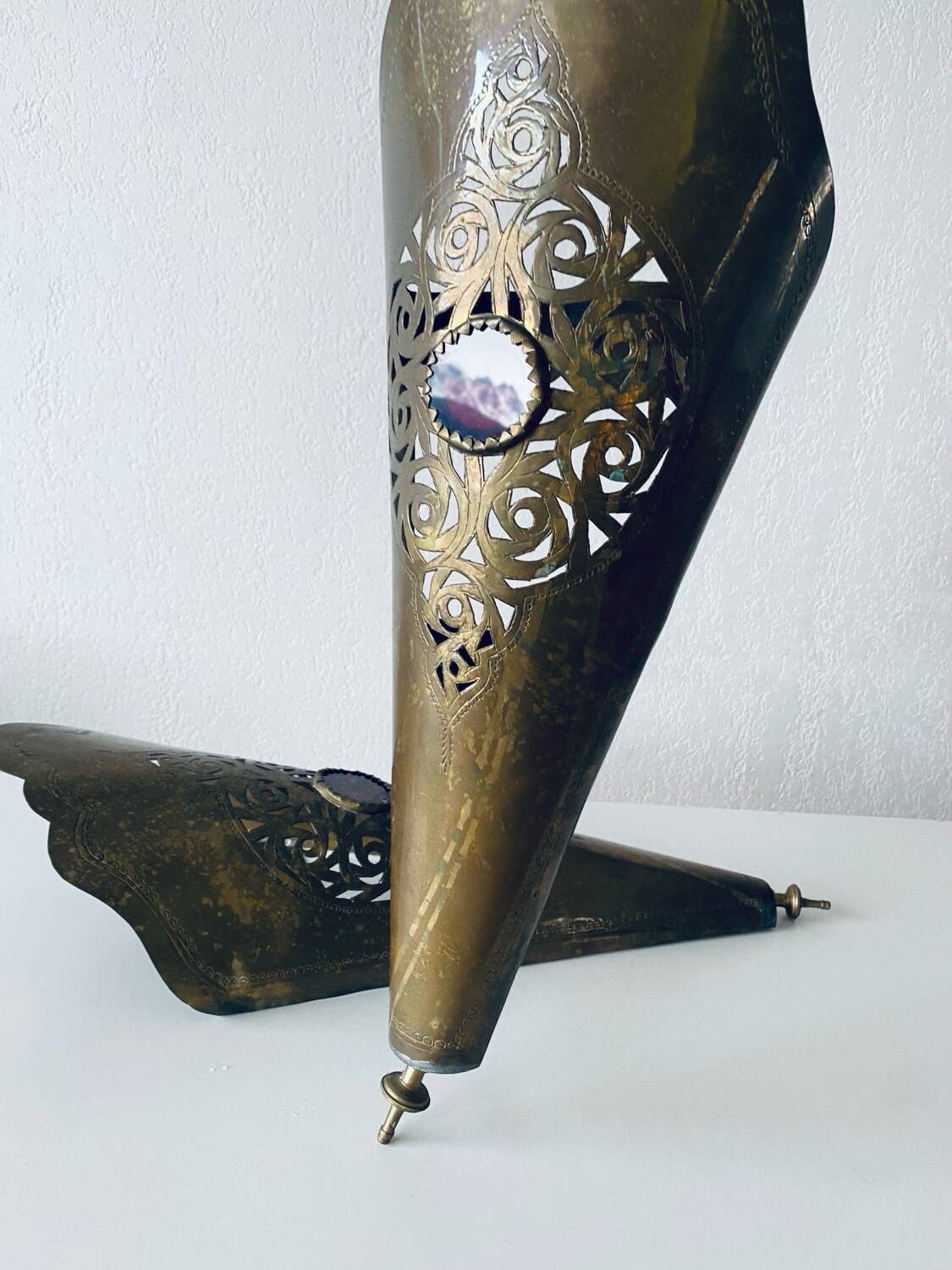 Pair of oriental wall lanterns