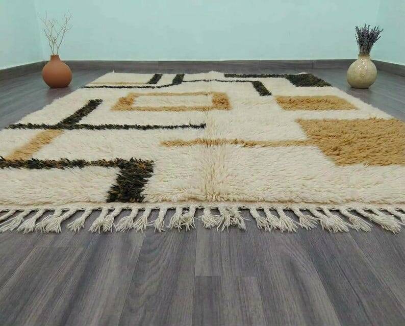 Handmade wool Berber rug 200/300cm
