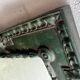 Vintage green XL mirror / wall mirror