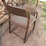 Pair of chair Baumann model Traineau year 70