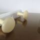Wall coat rack with 3 coat hooks in bakelite from the 50s and 60s