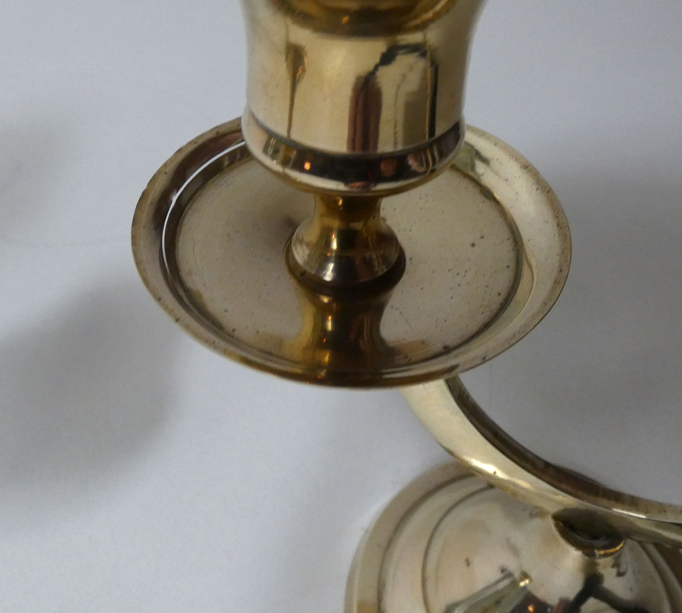 Pair of brass candlesticks