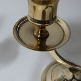Pair of brass candlesticks