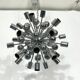 Vintage chrome sputnik by Reggiani. Italy 1970s