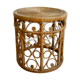 Rattan peacock coffee table