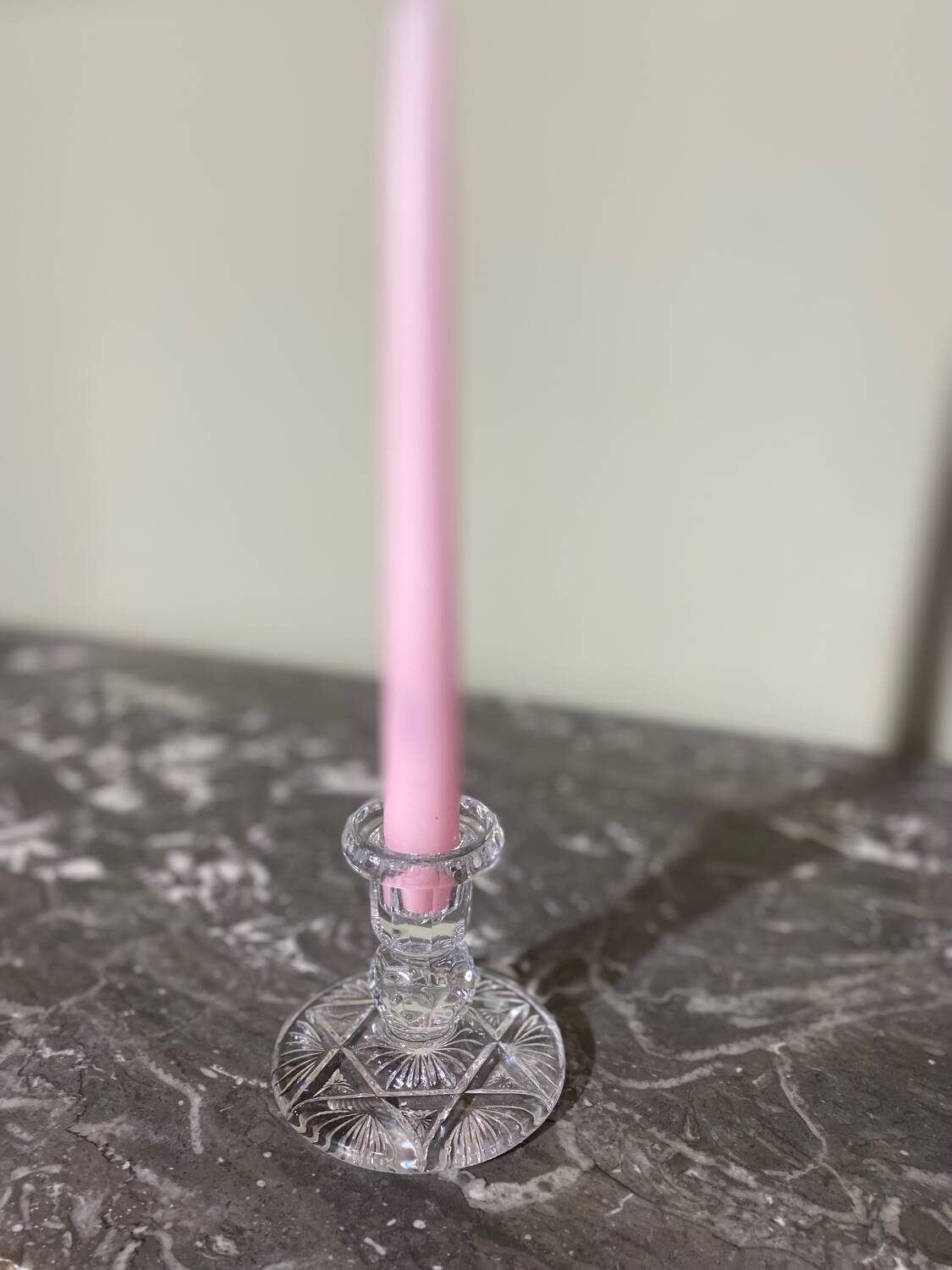 Crystal candle holder