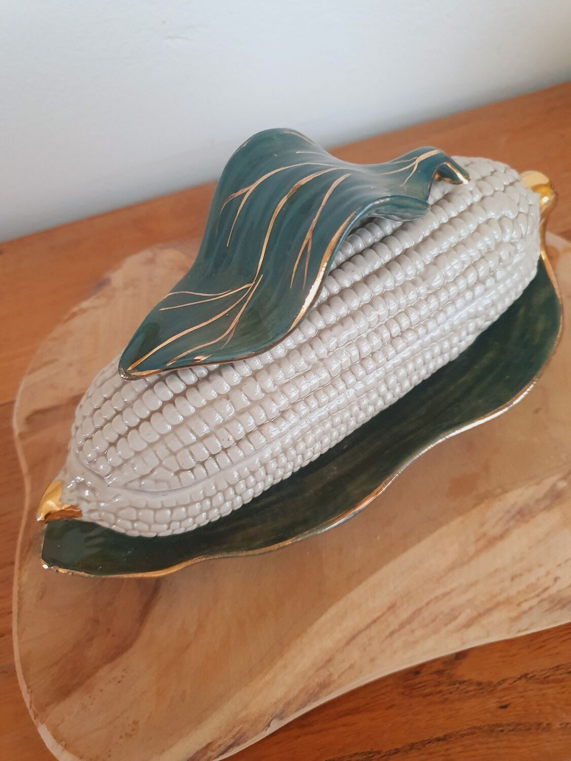 Box on the cob of corn