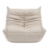 Fauteuil Togo en tissu crème par Michel Ducaroy pour Ligne Roset