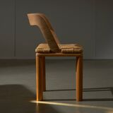 Italian Wooden and Wicker  Chair