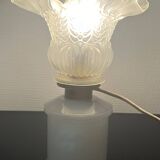 Opaline and glass table lamp