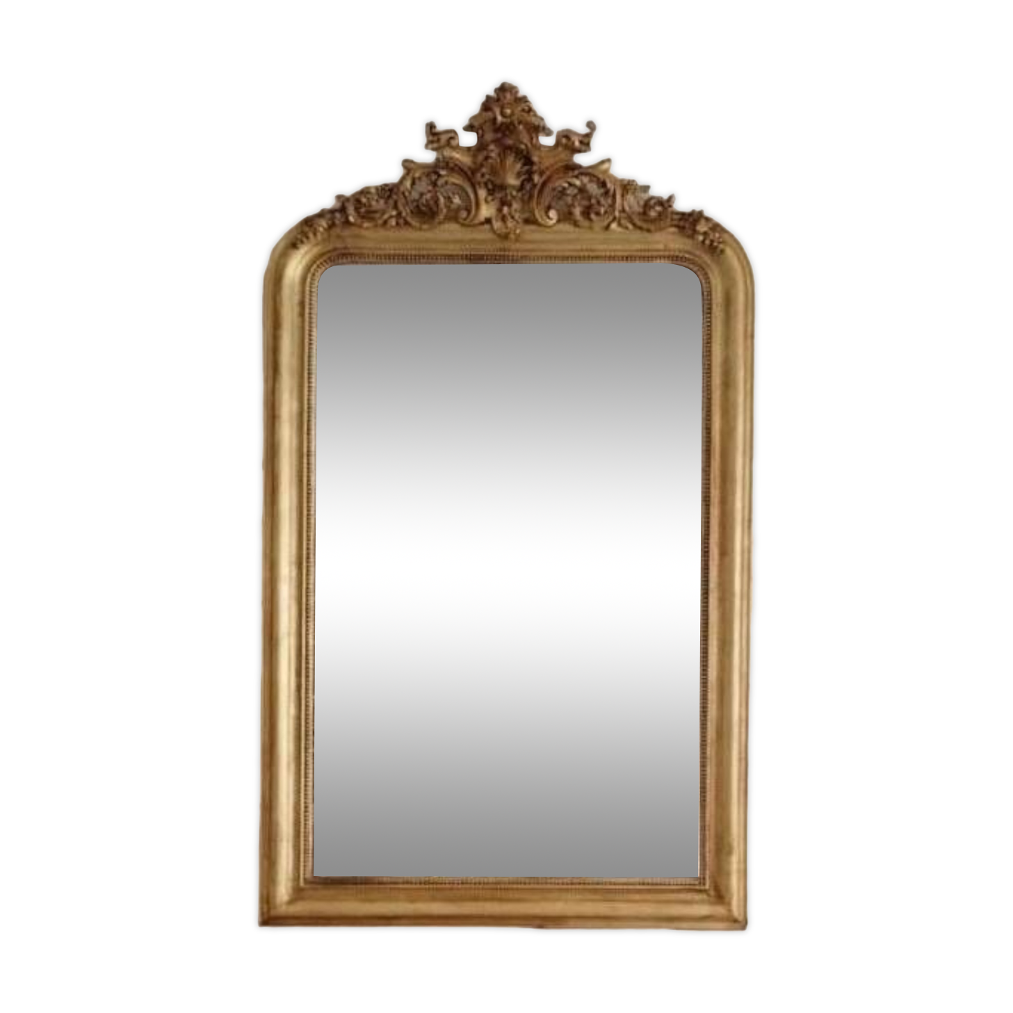 Large Louis Philippe Style Golden Mirror