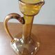 Vintage mouth-blown glass carafe