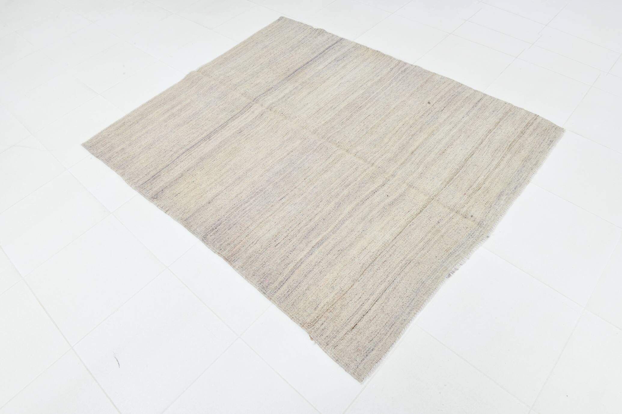 Turkish Mid Century Modern Vintage Kilim Rug, 143x172Cm