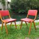 Pair of Mid-Century Boomerang Chairs