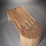 Solid ash coffee table