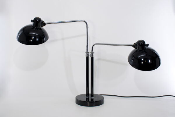 Lampe de bureau double Bauhaus de Christian Dell modèle 6660 Super, édition originale Kaiser Idel