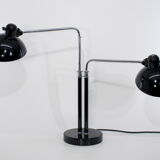 Double desk lamp, Bauhaus, by Christian Dell, model 6660 Super, original edition Kaiser Idel