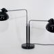 Double desk lamp, Bauhaus, by Christian Dell, model 6660 Super, original edition Kaiser Idel