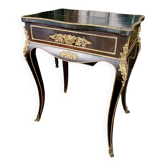 Travailleuse en bois noirci et ornements de bronze, Napoléon III