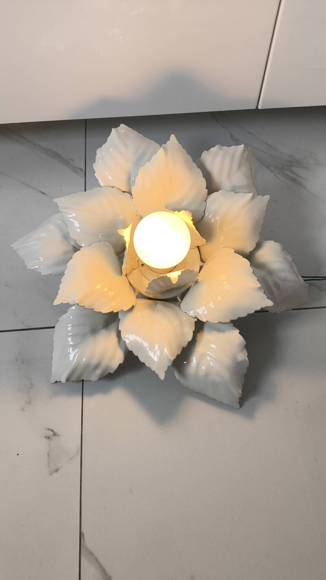 vintage flower wall light