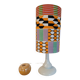 Afro-pop table lamp with Kente wax print