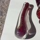 Cendrier et pilon verre et inclusions or Murano vintage