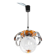 Murano glass globe pendant light, Maazzega edition, Italian design